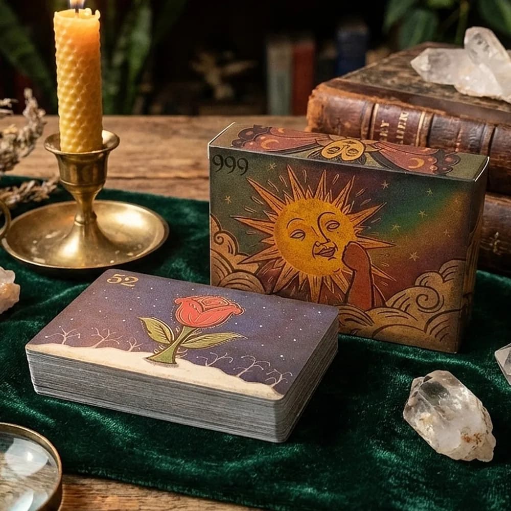 Garden of Lucid Daydreams Oracle Deck - 52 carte da divinazione surreali per soggiorni insonni, 9*6 cm, per la meditazione, con doppio rilievo