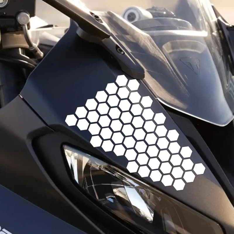 New reflective sticker for honeycomb car, waterproof protective decal for bike laptop for motorcycle helmet, car accessories