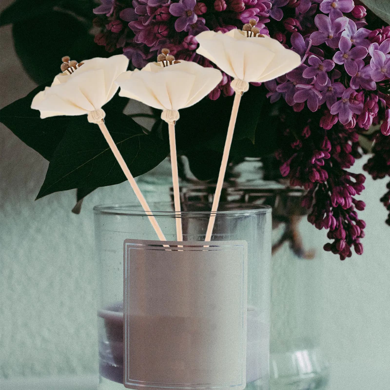 3Pcs Essential Oil Reed Sticks Natural Dry Floral Aroma Diffuser Home Scent Diffuser Flower Refill Sticks Car Pendant