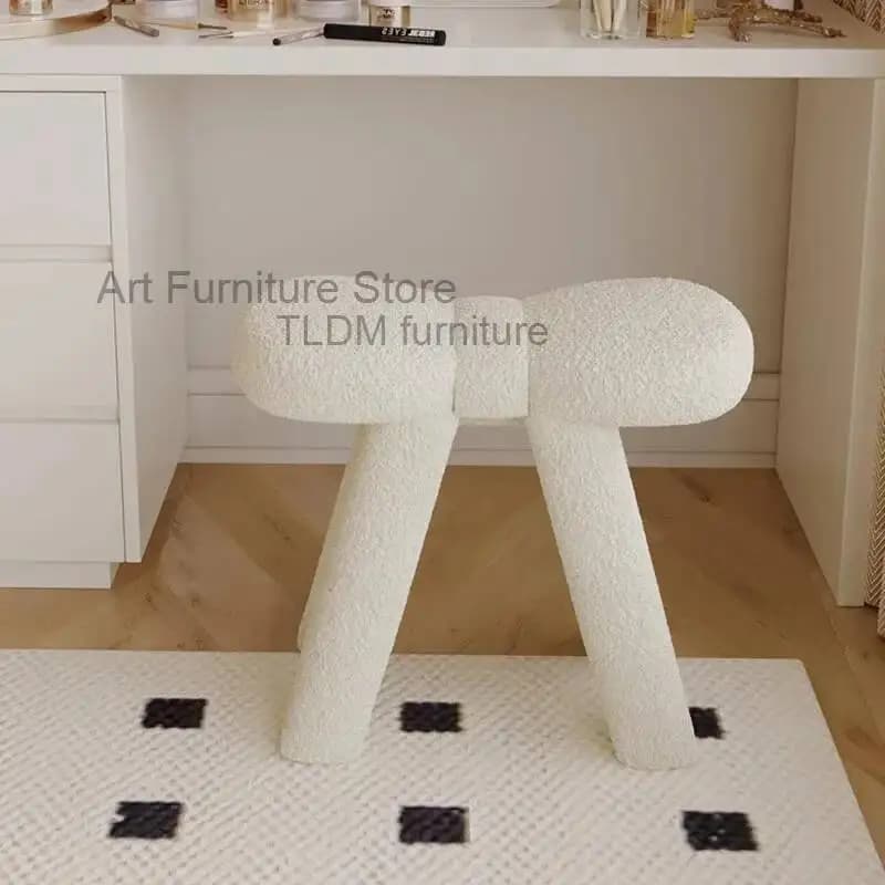 Sedia da pranzo bianca Kitchen Regale con cuscino in velluto, comoda sedia da pranzo minimalista nordica, Silla Comedor Lazy Furniture