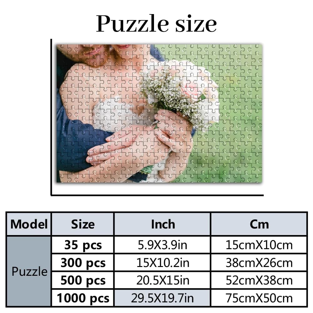 35/300pcs Diy Customized Photo Puzzle Customizable Poster For Kids Toy Holiday Gifts, Meaningful Commemorative Gifts Bet