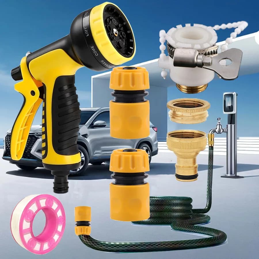 High Pressure Spray Water Gun Washing Garden Watering Hose Nozzle SprinklerCar Cleaning Wash Tool Kits Auto Washer Guns