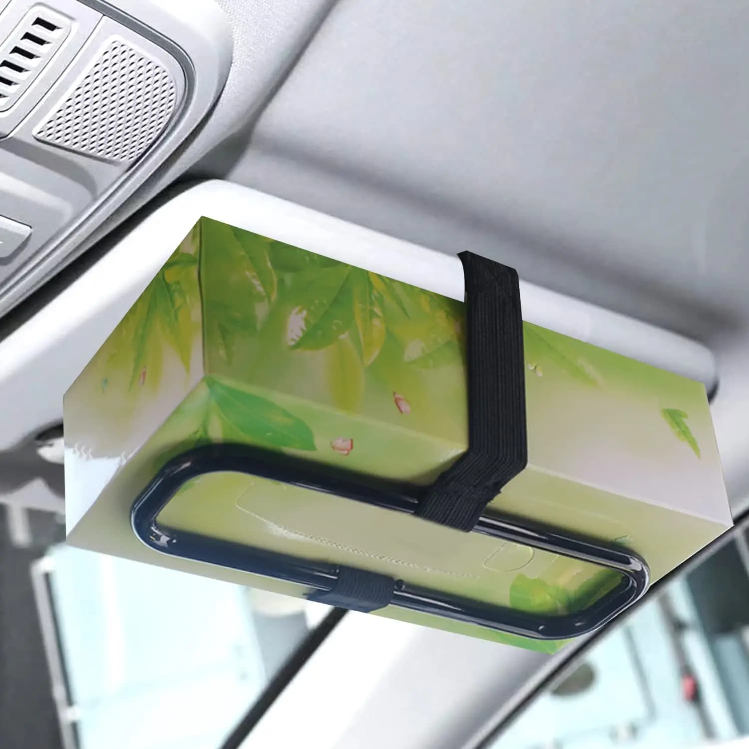 Fazzoletti for Cars to be mounted on the Parasol or on the Poster Seat, Portable Organizer for Cars