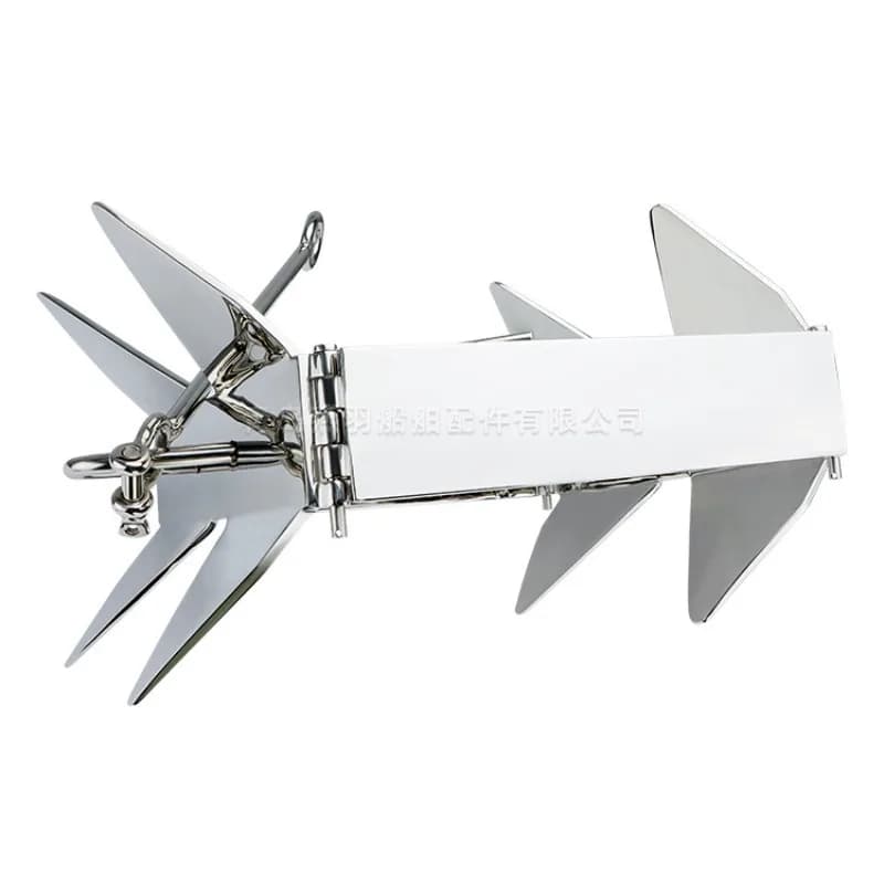 Square anchor, 316 stainless steel box anchor, fishing boat kayak folding anchor, yacht fishing accessories