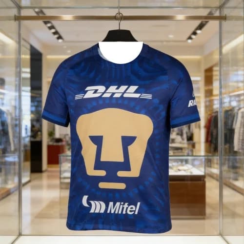 Maglia Estiva Messico 26 Nuova Maglia da Calcio Away UNAM Stampa 3D Asciugatura Rapida T-shirt da Calcio Uomo Sport Allenamento Famiglia Bambini
