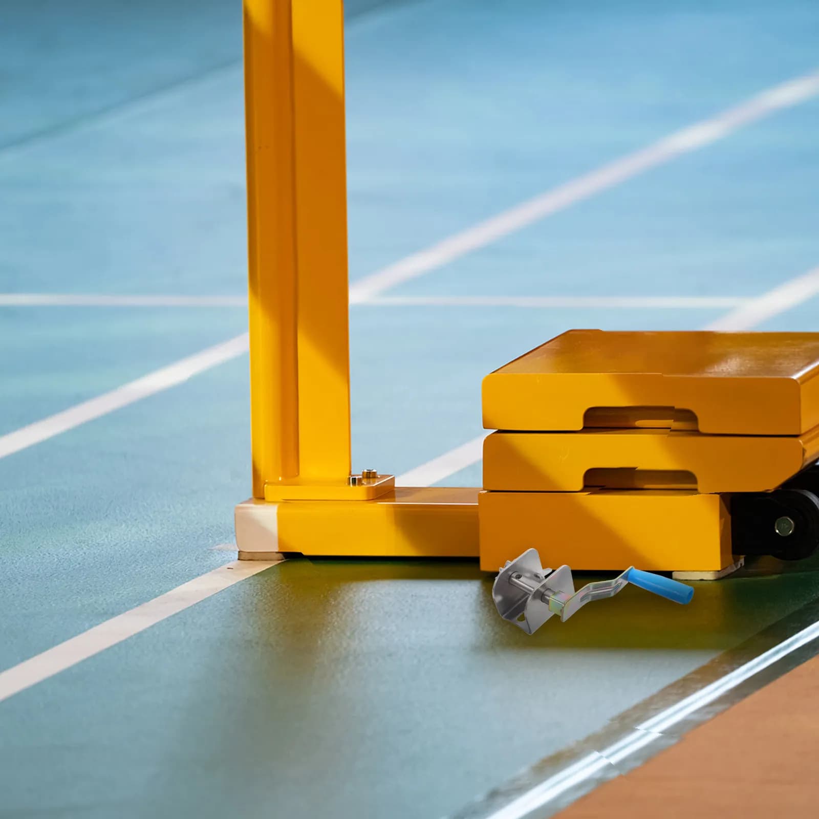 Hand Crank Wire Tensioner Compact Manual Badminton Net String Tightener Outdoor Volleyball Net Tension Adjuster Sports Accessory