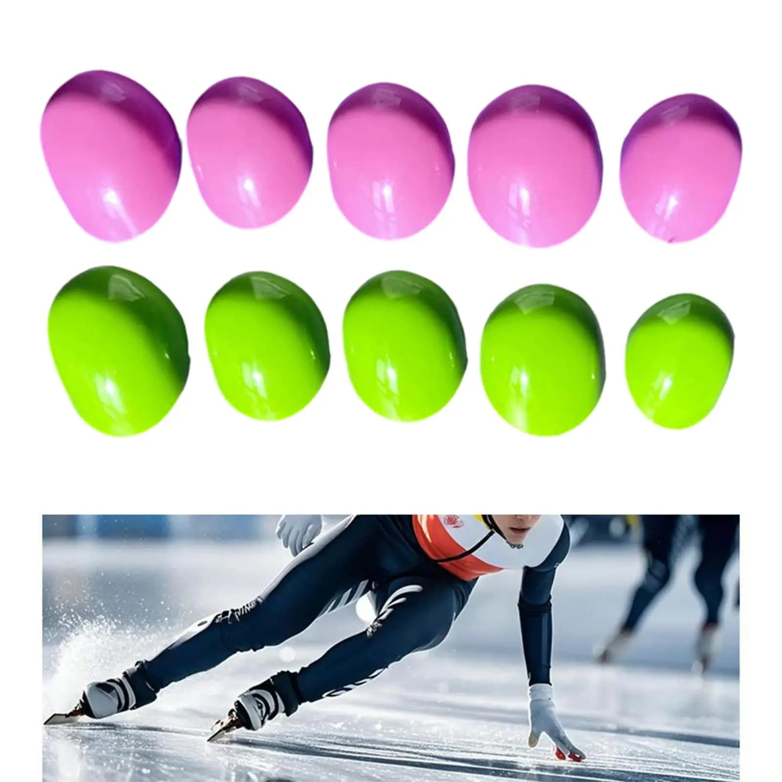5 Pezzi di Copridita per Pattinaggio su Ghiaccio, Protezioni Decorative per Dita, Ideali come Regalo per Principianti, Pratica Sportiva e Hockey