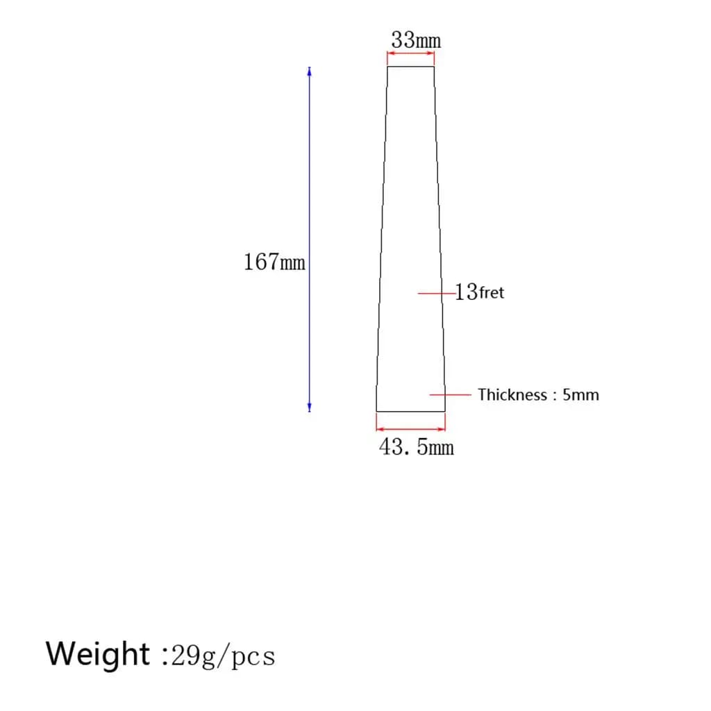 Ukulele 21 Inch Rosewood Fret Fretboard Solid Wood Ukulele Replacement Part for Children Beginner DIY
