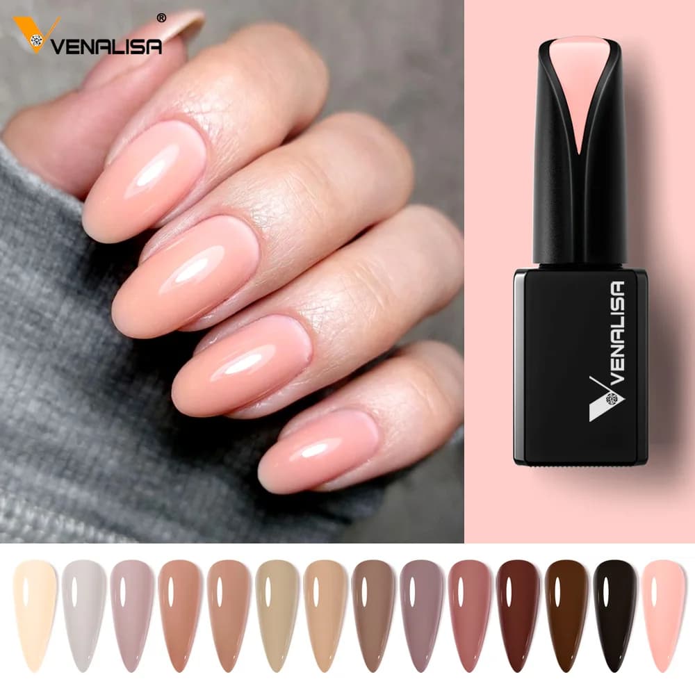 Venalisa Jelly Color Nail Gel Polish Nude Pink Nail Manicure Gel lacca Soak off Led UV Semi permanente pastello vernice pigmentata