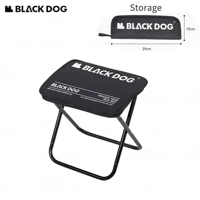 Naturehike BLACKDOG Camping stool Aluminum Alloy Ultralight Folding Stool Portable Fishing Stool for Outdoor Backpack Chair