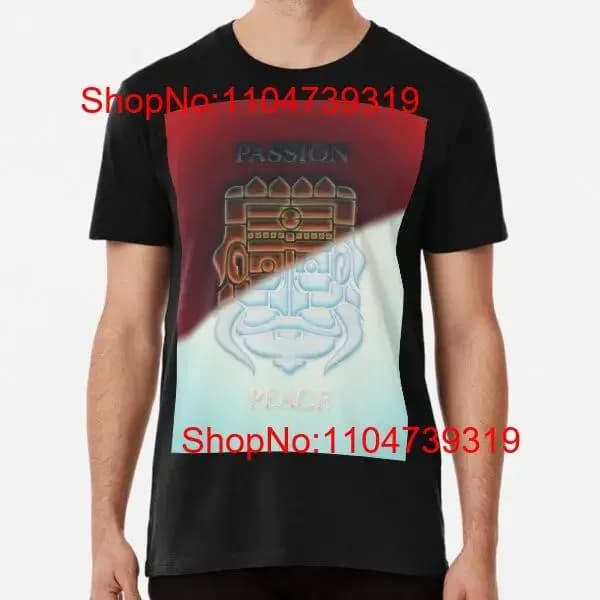 Duality of peace and passion dalla S alla 5XL Made in AU USA T Shirt vintage Washed homme Leggermente streetwear Grafica versatile
