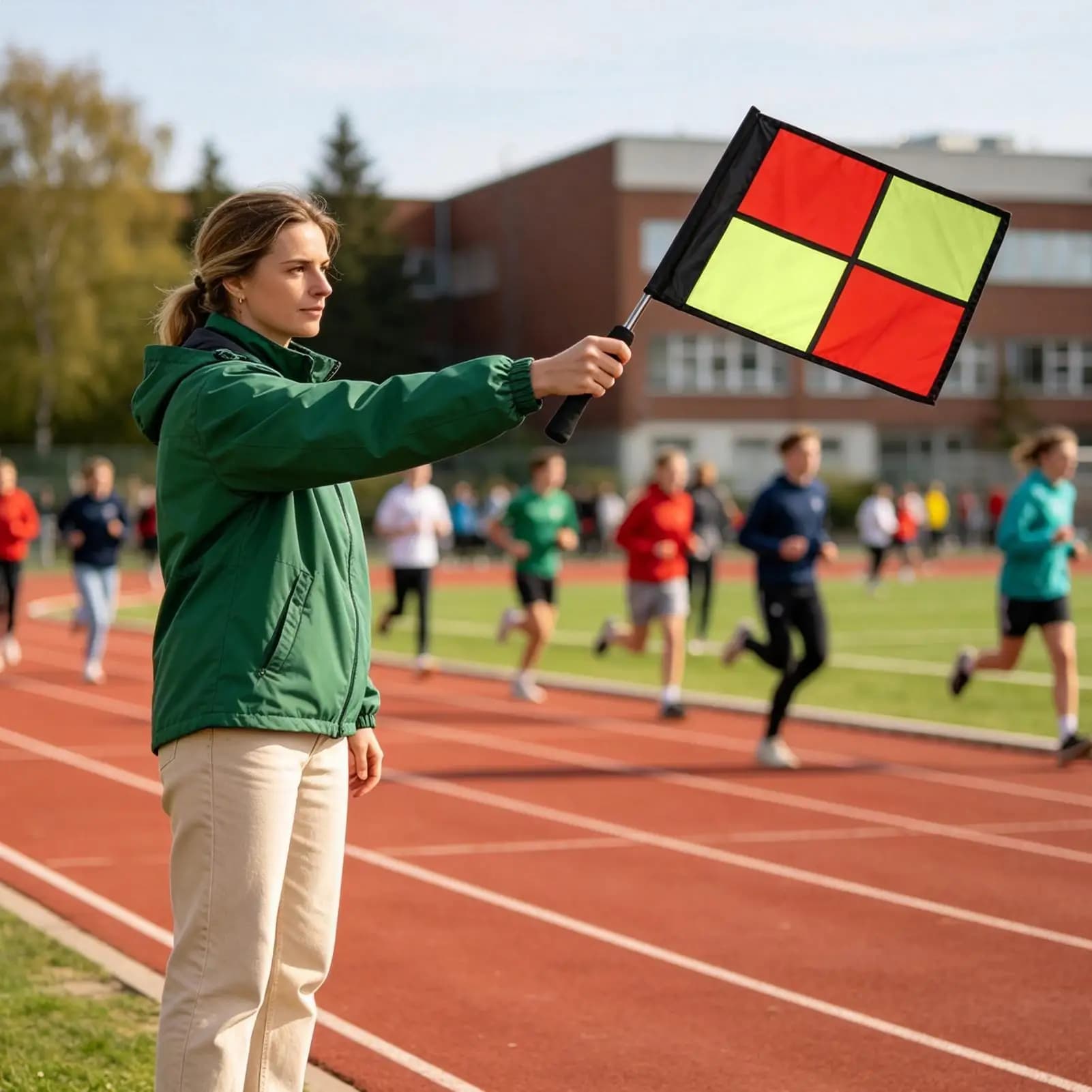 Soccer Referee Flags 2-Piece High-Visibility Referee Equipment Match Football Linesman Flags For Volleyball Sports Match