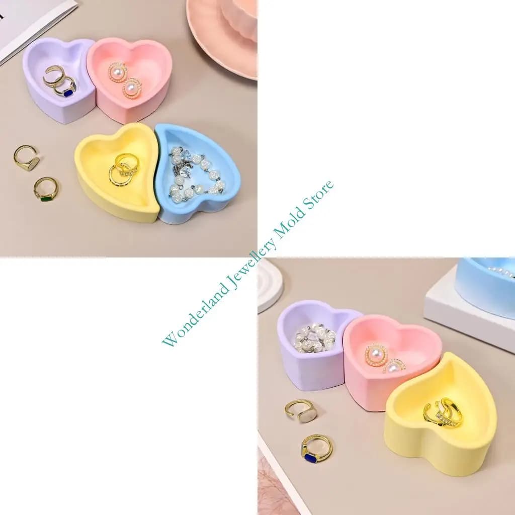 H7eb Heart Silicone Stampo per titoli candele in resina Proiezioni gioielli