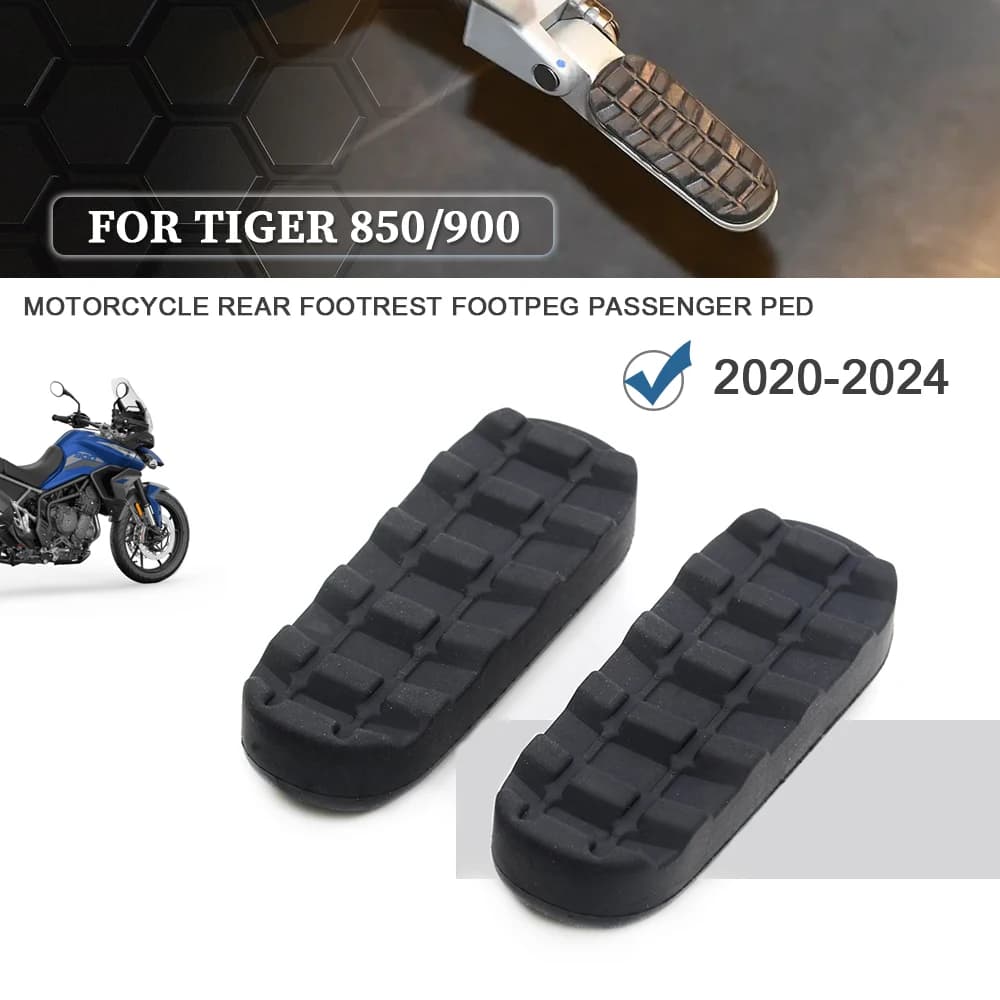 Moto Pedana Posteriore Piastra Poggiapiedi In Gomma Per TIGER 850 SPORT TIGER 900 GT GT PRO RALLY Tiger 1200 2020-2024 Coperture In Gomma