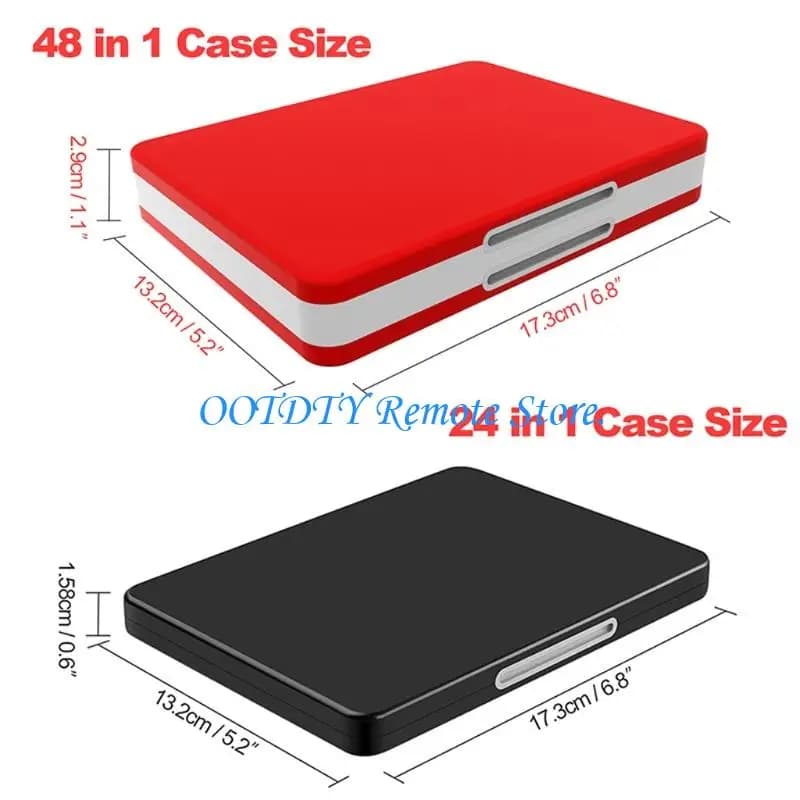 Travel Game Card Wallet with Hard Shell Storage and Soft Tray for Daily Carry