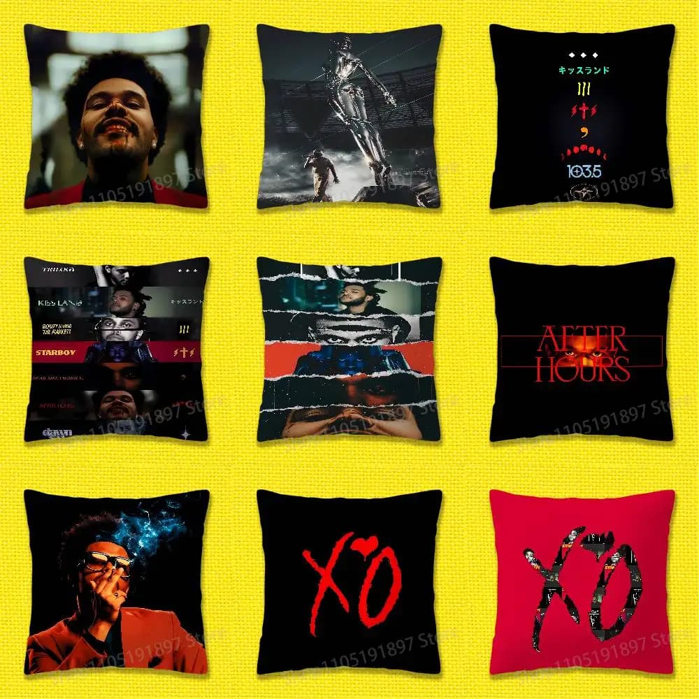 T-The W-Weeknd After Hours Starboy XO Throw Pillow Case For 30x30cm 40x40cm 45x45cm 50x50cm 55x55cm Square Sofa Pillowcase Shell