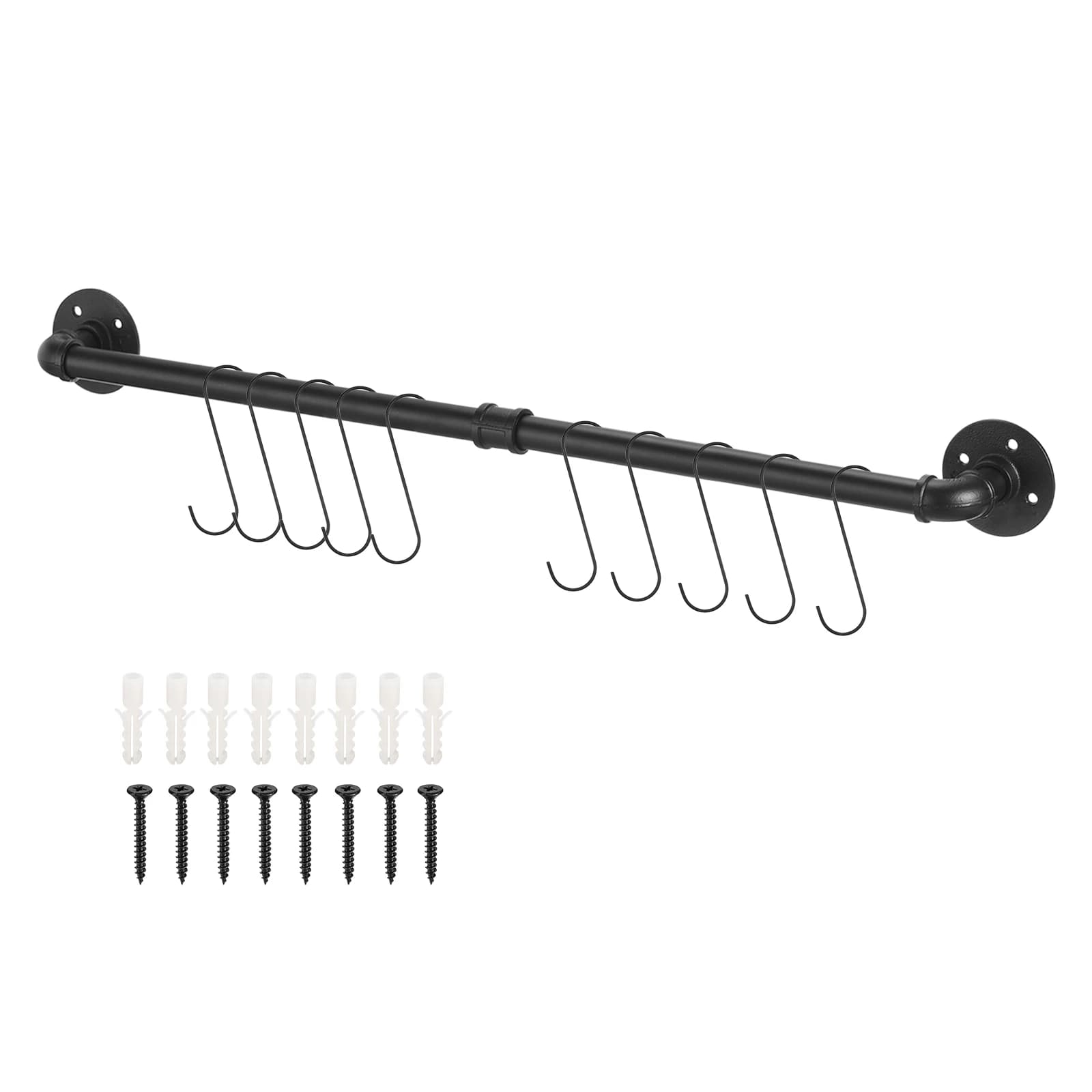 Portasciugamani a parete, portasciugamani industriale, accessorio portasciugamani hardware per il bagno, portasciugamani da cucina ferro rustico fai da te