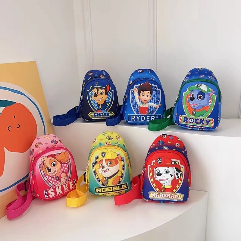 Paw Patrol Borsa da petto per bambini Mini borse a tracolla per esterni Ragazzi Ragazze Paw Patrol Borsa Accessori per costumi Borsa per bambini per studenti