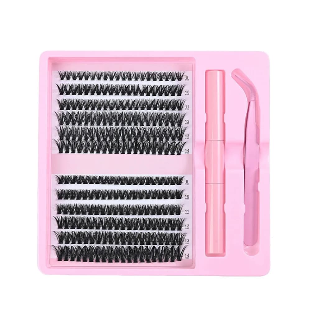 12 File, Wispy 3D Style, Fake Visone Design, for Makeup and Valorization of Look