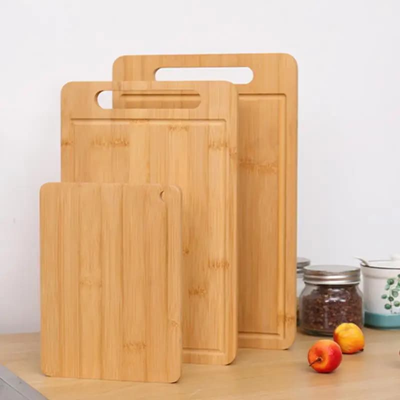 Wooden cutters Cooking cutters for meat Food cutters completely in bamboo Juice cutters for fruit and vegetable thickened