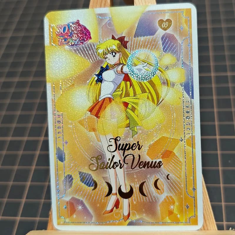Set da 10 Carte Flash Collezionabili Sailor Moon Fai da Te - Regalo Anime Cartoon