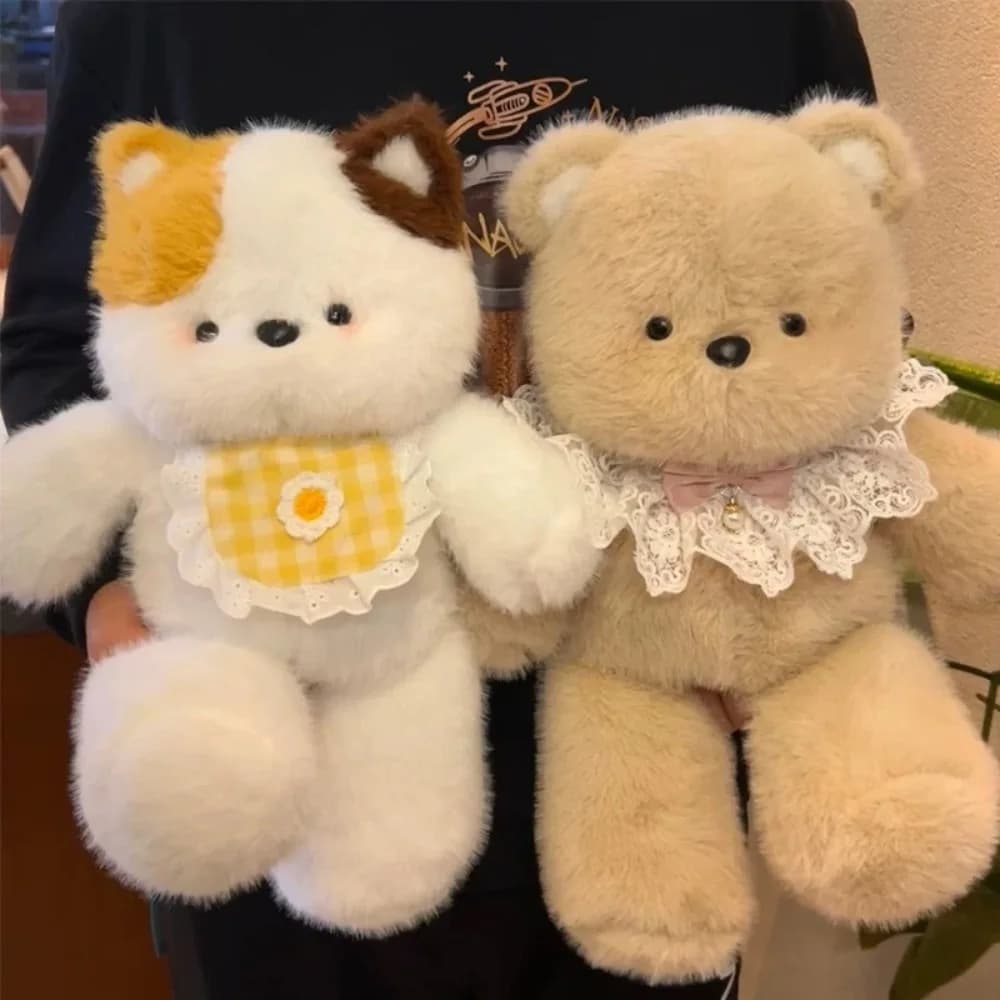 New Running Bear Cartoon Rabbit 40cm Running Animal with Bib Accompany Gifts