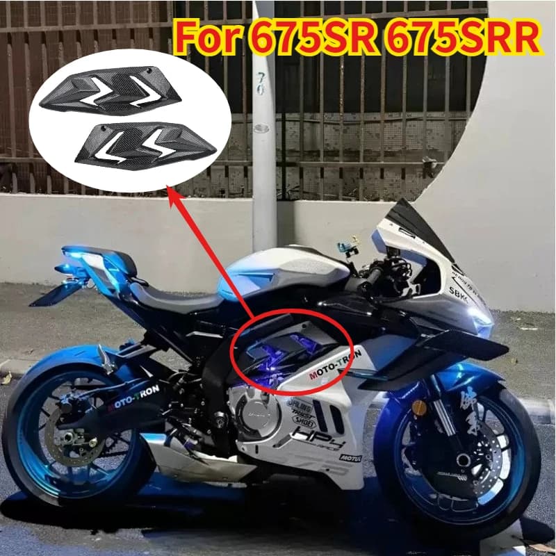 Copertura Protettiva Laterale Motore Moto 675SRR, Pannello Carena Protezione Telaio per CFMOTO 675SR 675SRR