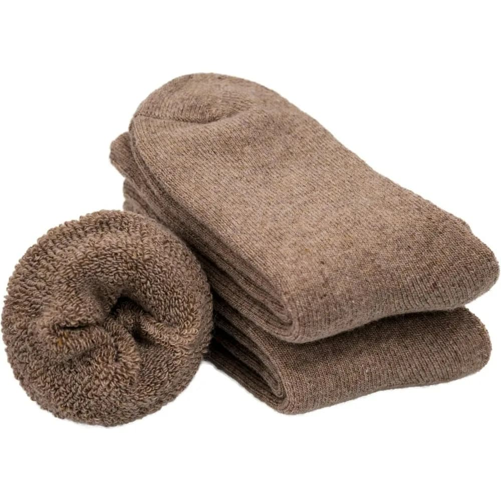 2 paia di calzini spessi da trekking in lana merino al 60% unisex termici accoglienti, calzino per stivali da equipaggio caldo invernale tinta unita da uomo e donna
