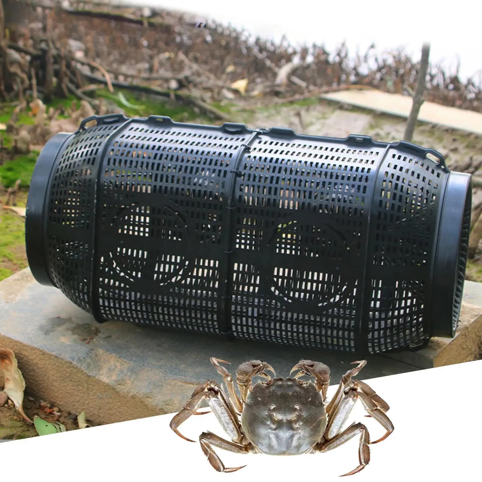 Rete da pesca leggera per la cattura di gamberi, trappola per esche, gabbia per granchi, tartarughe, anguille, gamberetti, per acqua salata e dolce, per laghetto e lago