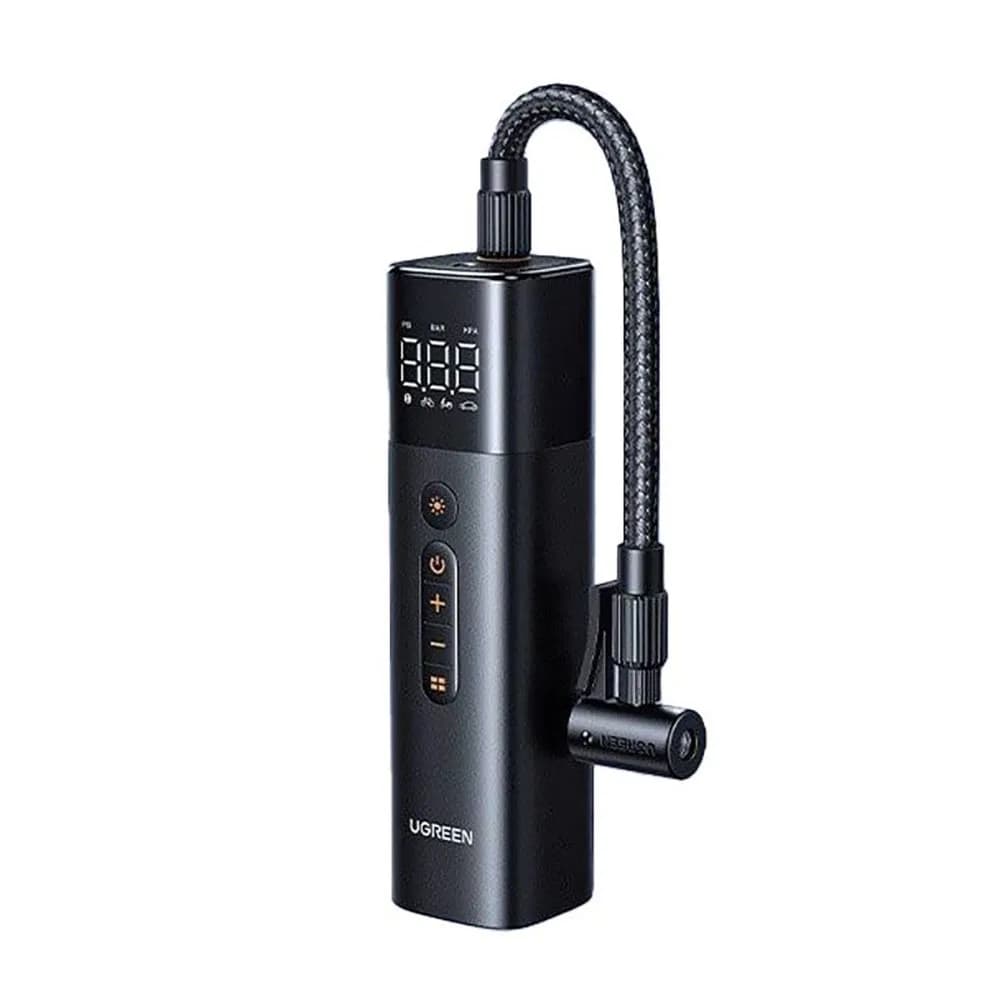 Compressore d'aria digitale UGREEN 120W per pneumatici auto, 150PSI, con spegnimento automatico, monitoraggio pressione pneumatici, pompa elettrica portatile per auto M