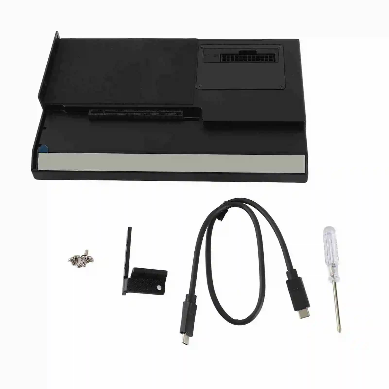 Docking station GPU esterna con interfaccia RJ45 TB, custodia GPU da 40 Gbps in lega di alluminio, facile da installare per l'uso con laptop e console di gioco