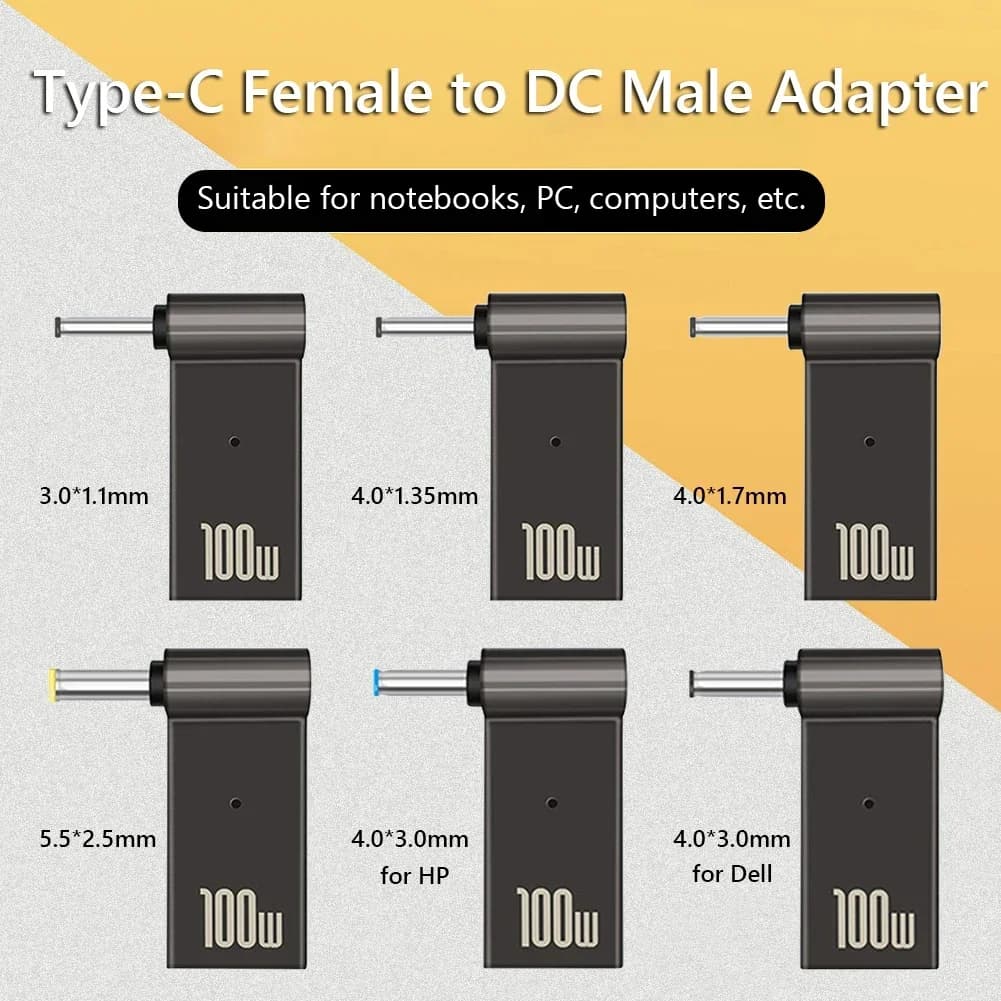 Convertitore da USB Type-C femmina a DC maschio per notebook ASUS HP Dell