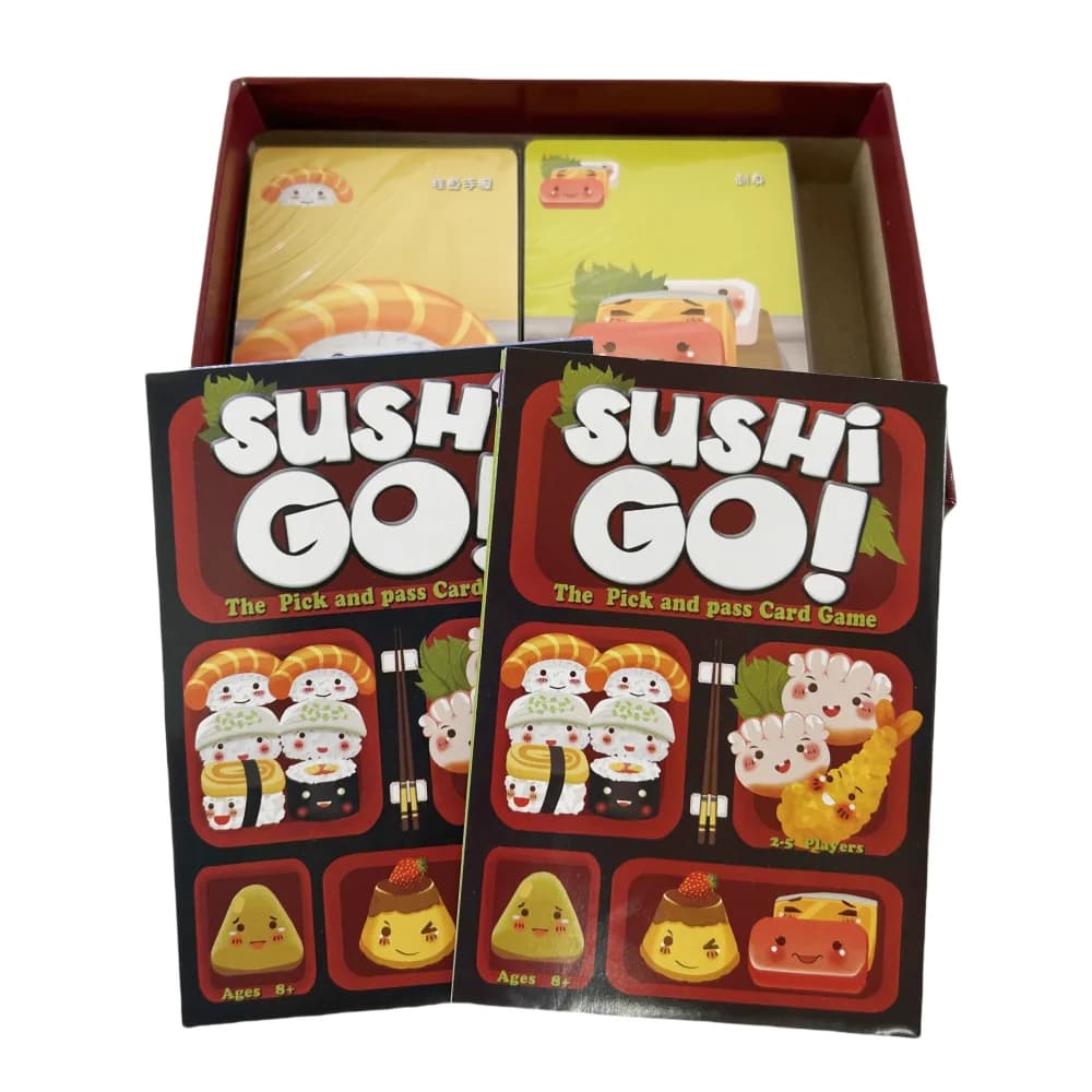 1 gioco di carte da tavolo per riunioni di famiglia "Sushi Go", divertente gioco di carte, giochi da tavolo per feste