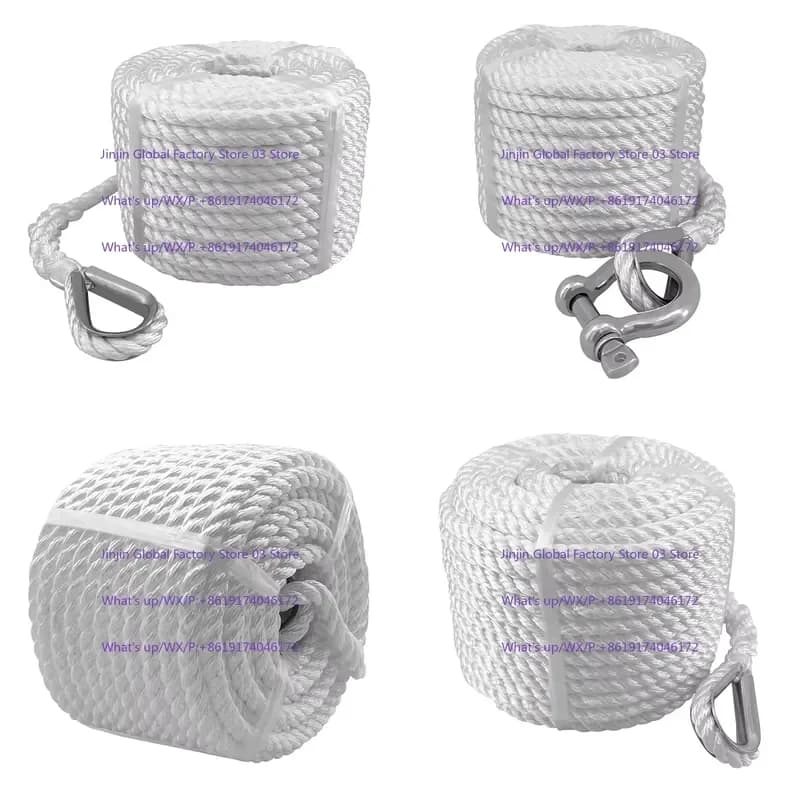 Nylon rope thick wire wear-resistant marine yacht accessories buckle ring car rope