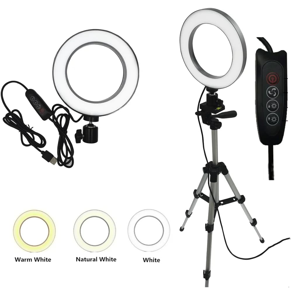 6 "10" LED Selfie Ring Light Studio photo lights fill tripod for mobile phone makeup Live VIPlink for AG 3