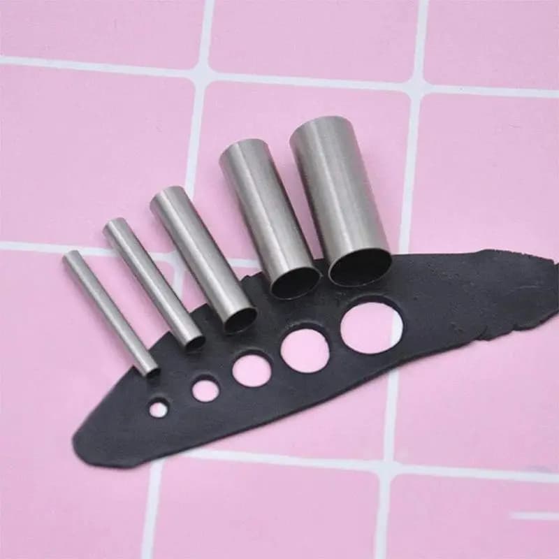 .Hot Sale-12PCS Circle Cutter Hole Hollow Punch Cutter Set Dot Baking Stamps For Polymer Clay Pottery Handmade Craft