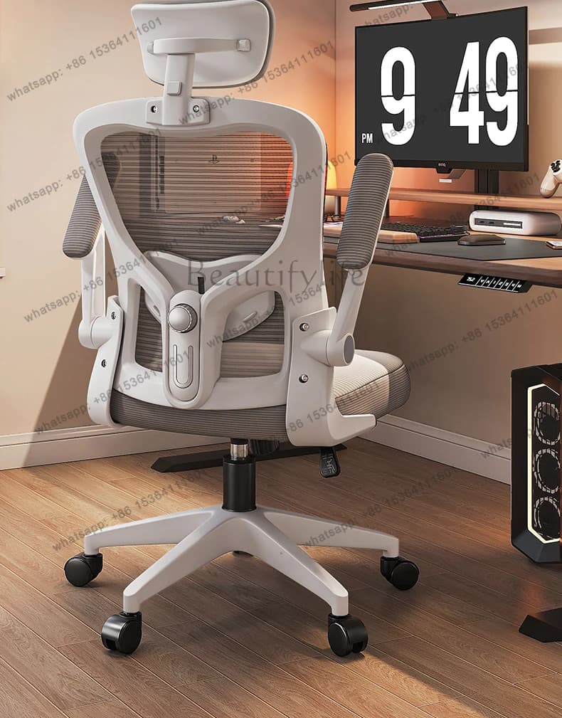 Sedia per computer Supporto per la vita Schienale ergonomico Comoda seduta lunga Scrivania da ufficio Sedia da gioco per studio