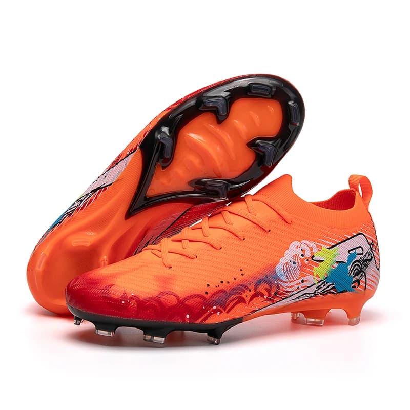 Unisex Professional Football Shoes Anti-slip Heavy Duty for Workout on Camp in Grass