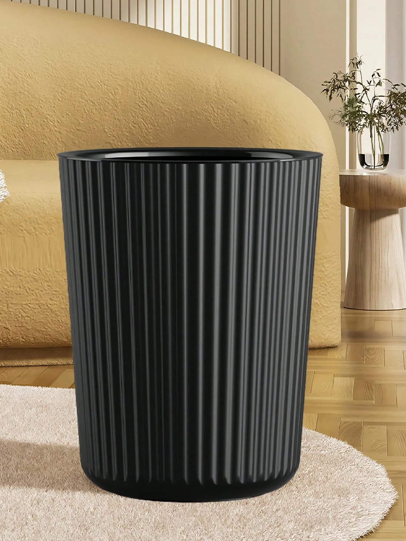 Bidone della spazzatura Cestino della spazzatura in plastica Contenitore della spazzatura rotondo Bidone per bagno Cucina Camera da letto Home Office College Dorm