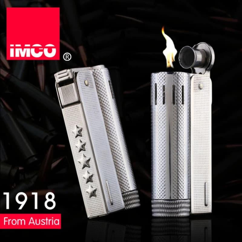 100% IMCO Authentic retro metal kero sene lighter windproof gift collection for mens smokers