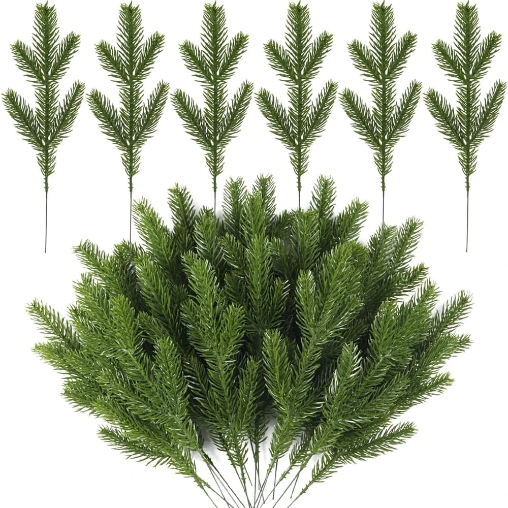 10/30Pcs Artificial Plants Christmas Tree Home Room Table Decoration Outdoor Yard Garden Accessories Household Products Vase Diy