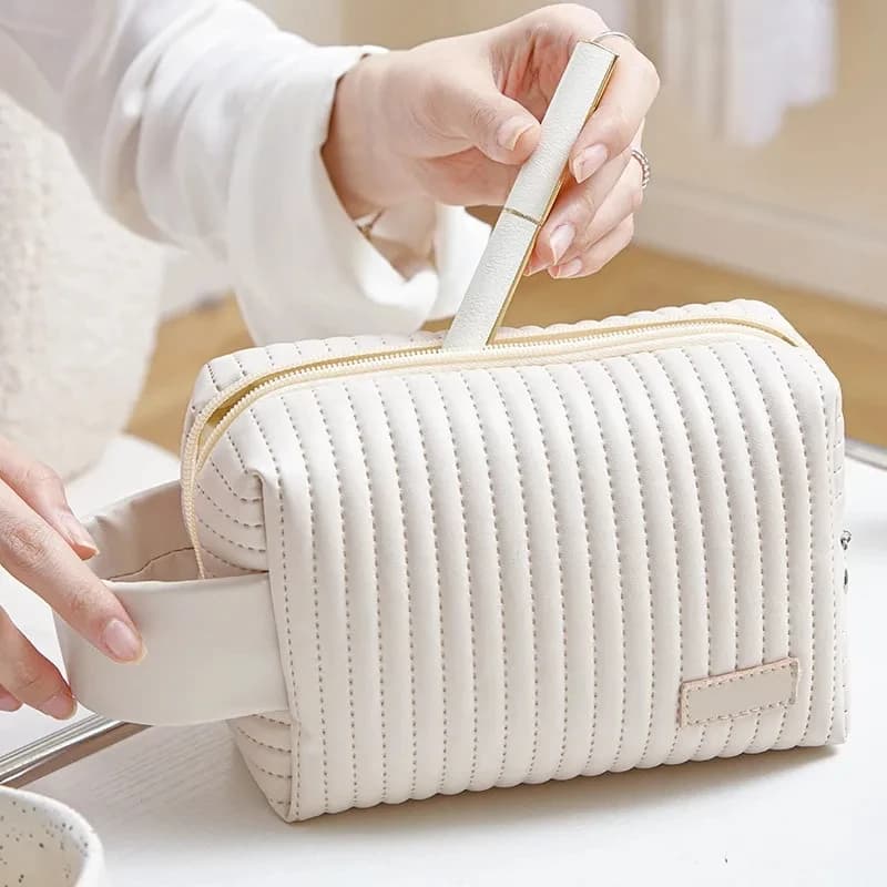 Women's Cosmetic Bag PU Makeup Bag Waterproof Toiletry Bag Case For Beauty Bag For Portable Storage Gifts For Organizer