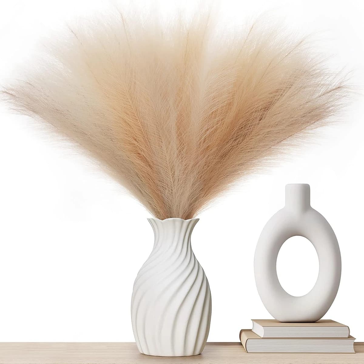 10/20Pc Pampa Erba Reed Pianta Artificiale Casa Soggiorno Giardino Esterno Festival Ghirlanda Matrimonio Bouquet Da Sposa Decorazione FAI DA TE