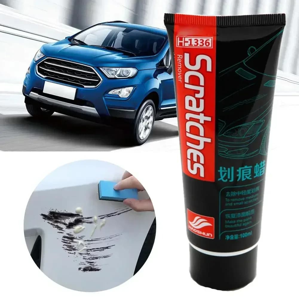 Pasta lucidante antigraffio per auto Vernice Finitura pulizia cera decontaminante Riparazione graffi Pasta per ricostruzione riparazione cera per auto nuovo