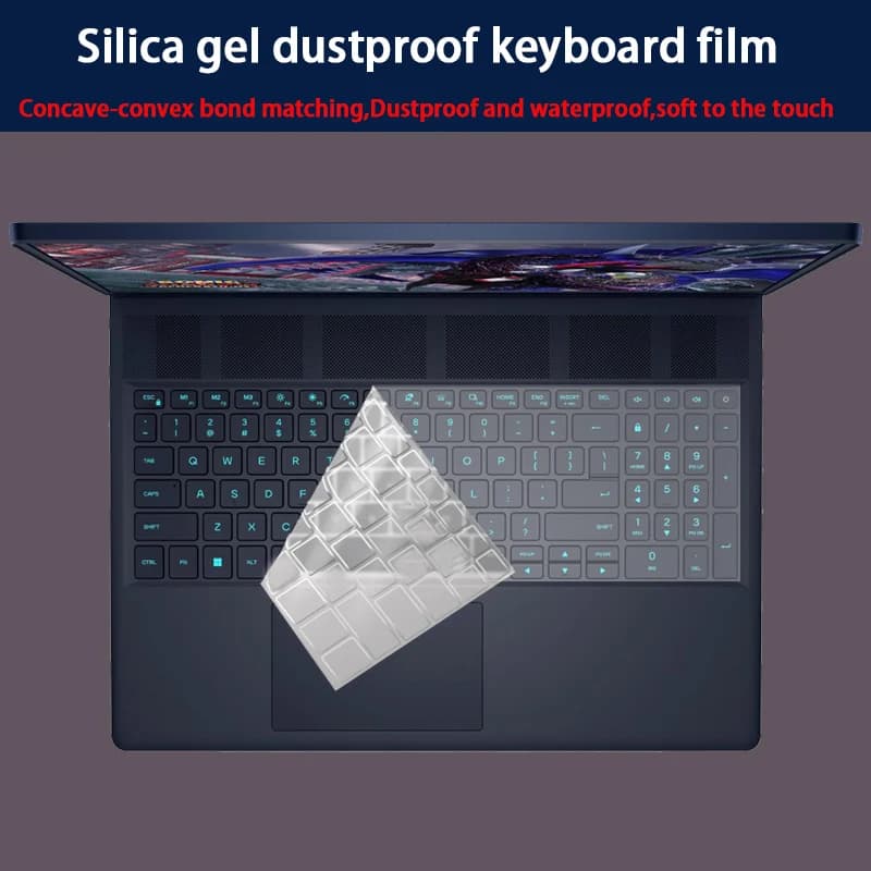 Per Dell Alienware 16X 16 Aurora pellicola per tastiera in silicone pellicola per schermo del computer portatile da 16 pollici pellicola protettiva pellicola opaca pellicola anti-blu