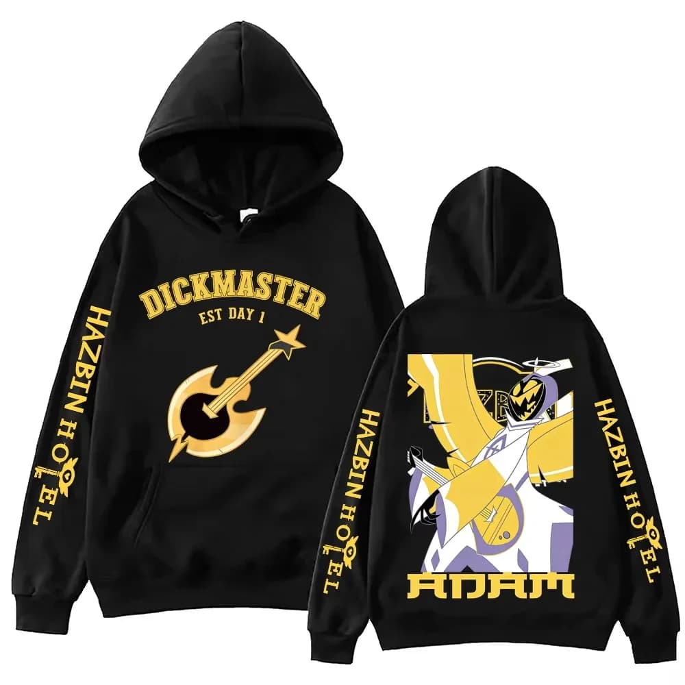 Anime Hazbin Hotel Adam Graphic Printed Hoodies For Man Woman Clothing Long Sleeve Pullover Tops Hip Hop Y2k Trendy Sweatshirt