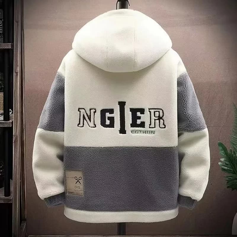 2025 Men's Lamb Wool Jacket Autumn Winter Loose Padded Thickened Jacket Plus Size 6XL 110kg Also Wearable Clothes Cardigan