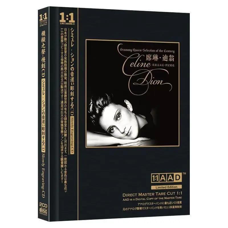 Pop Rock Celine Dion Music CD best Hits Album My Heart Will Go On 2pcs Music Record Cosplay Soundtracks Box Collection Gifts
