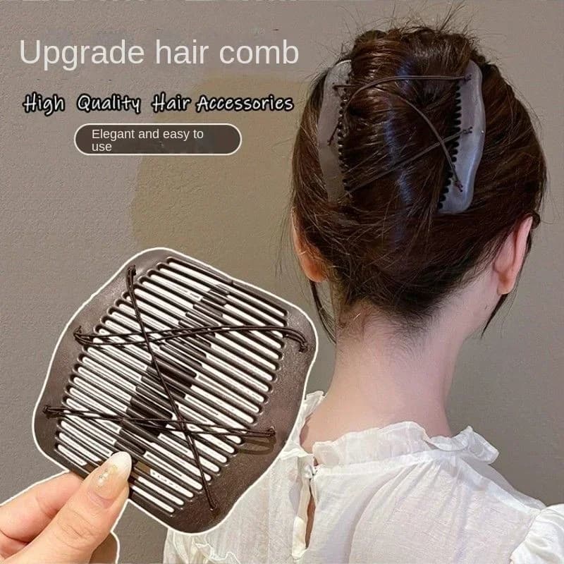 Upgrade Hair Comb Clip Lazy Hair Styling Clips Braiders Flexible Stretchable Double Side Insert Combs Hairpins Hair Accessories