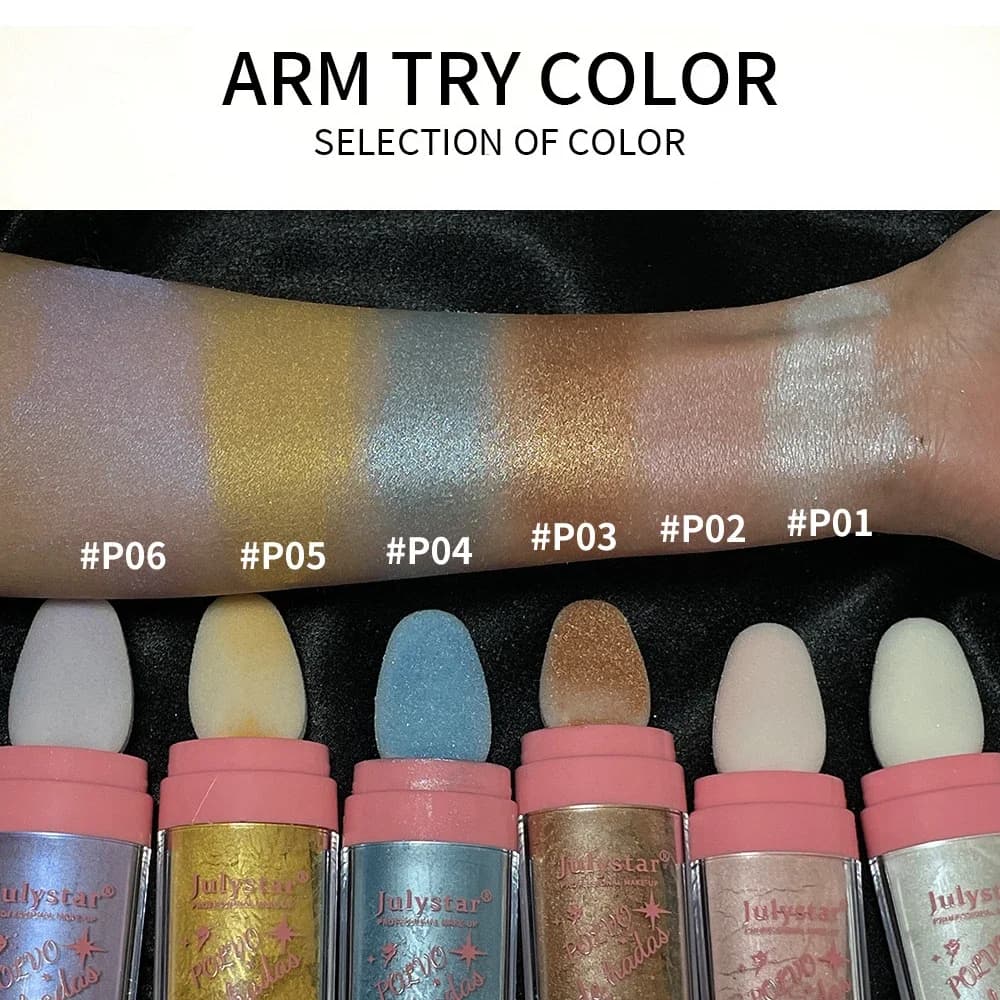 Evidenziatore in polvere bianco al chiaro di luna glitter luccicante contorno ombreggiante illuminatore per donne viso corpo glitter trucco donna cosmetico